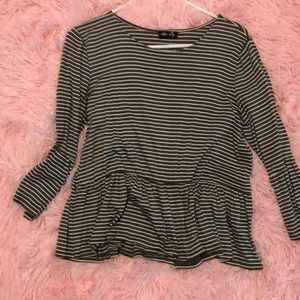 Bell Sleeve Olive Top